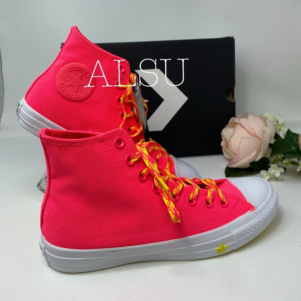 Converse Ctas Canvas High Top Racer Pink W - Picture 6 of 8
